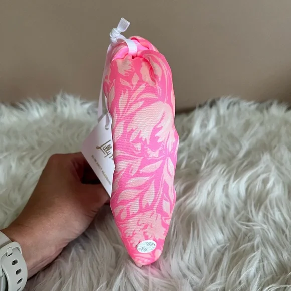 {Lilly Pulitzer} Slim Knotted Headband in Rousseau Pink Tulip To Tango - NWT - Picture 5 of 10